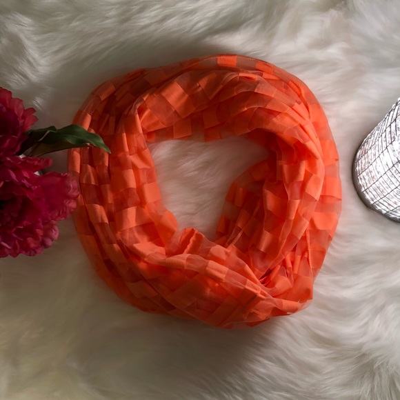 Neon Pink Infinity Scarf - Picture 2 of 5